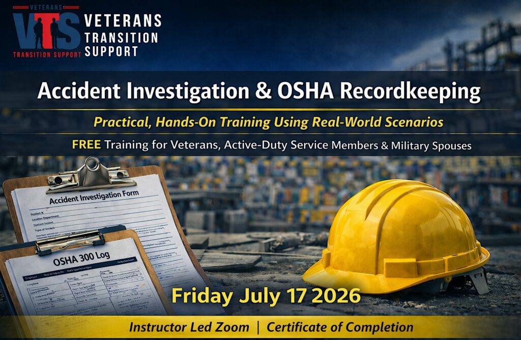 FREE OSHA Accident Investigation & Recordkeeping Course Live Zoom | July 17 4 accident investigation