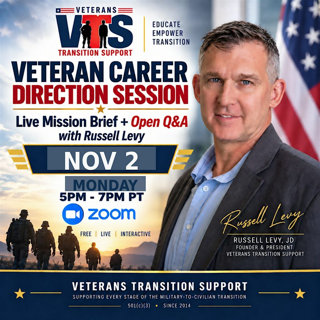 NOV 2 : Veteran Career Transition Brief – Jobs & Resources 4 7a247abb319e31c753048222c743d500 4YogCo.tmp