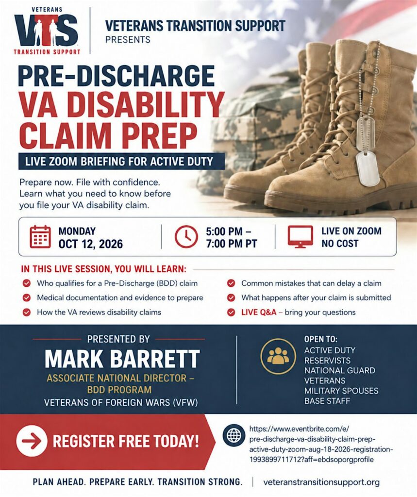 Pre-Discharge VA Disability Claim Prep (Active Duty Zoom) – OCT 20 2026 3 dee4d8f2000b090cef8b928408753aa0 Cbmraw.tmp